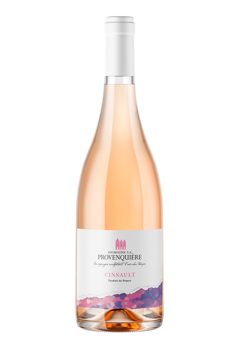 Bouteille Vin Cinsault Rosé Gamme cépages